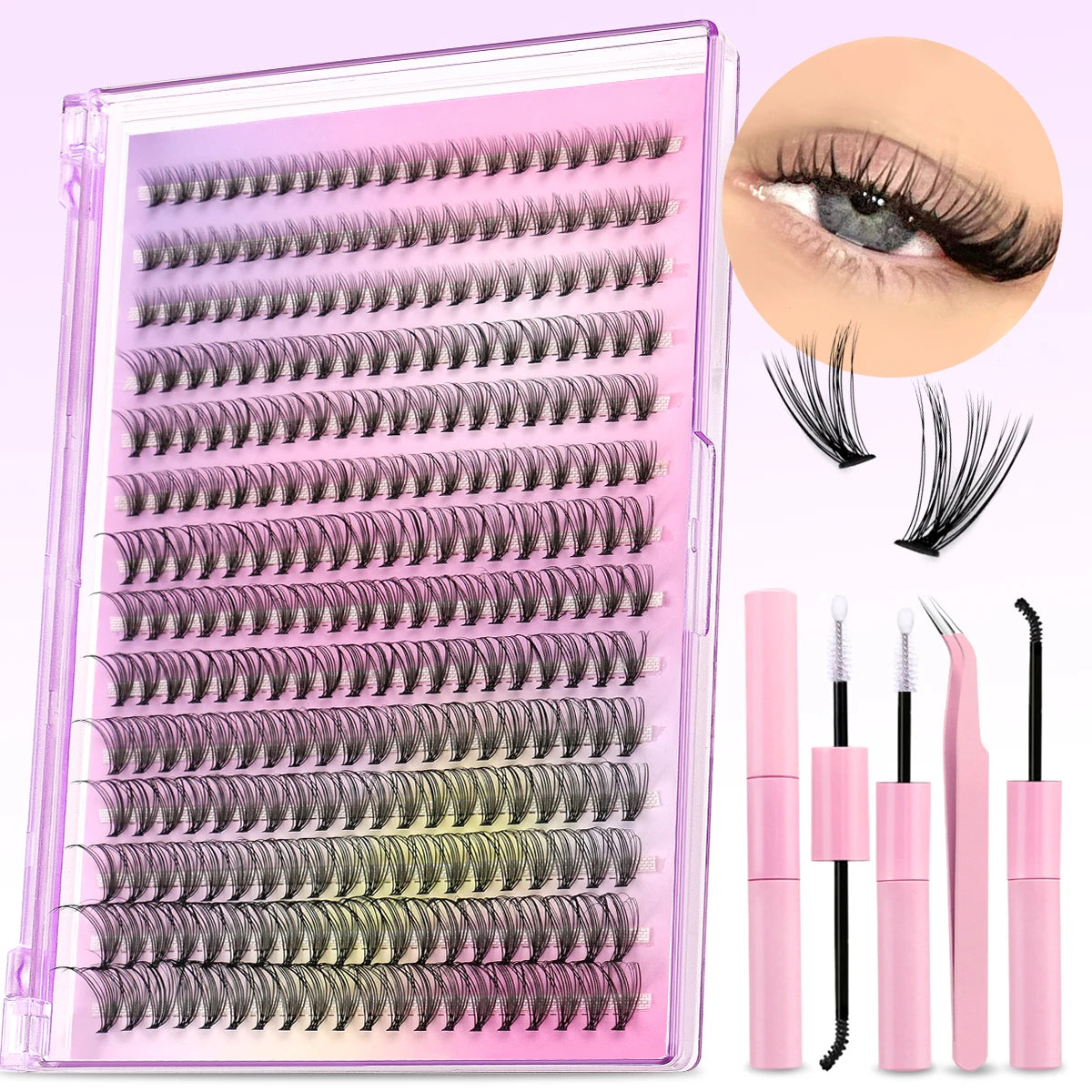 DIY Lash Extension Kit – Lash Clusters with Bond & Remover