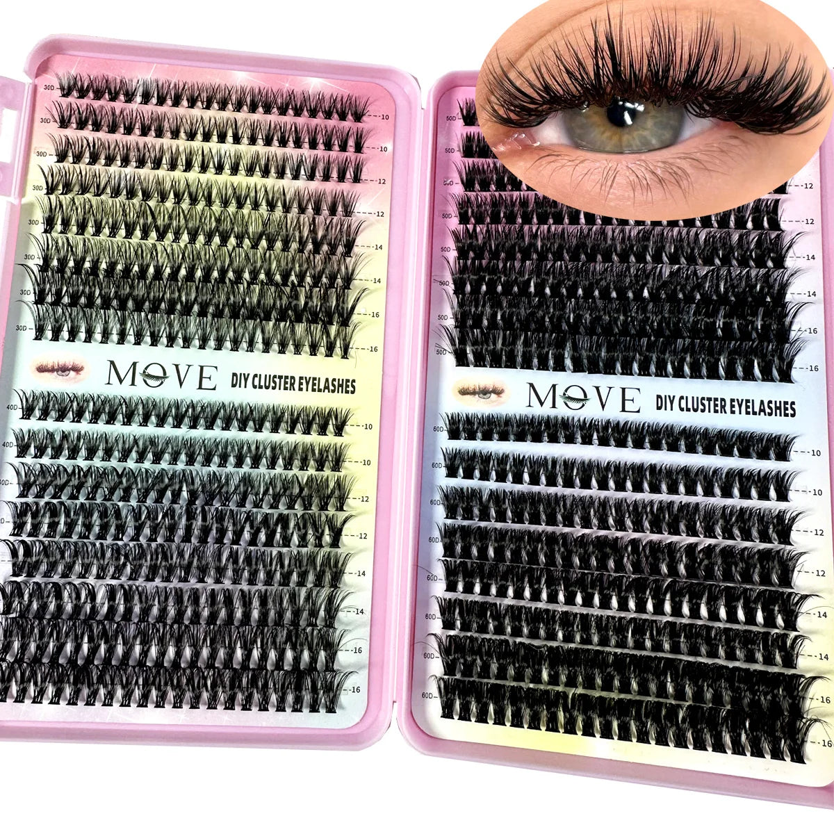 640pcs 5D Cluster Lash Extension Kit – Faux Mink