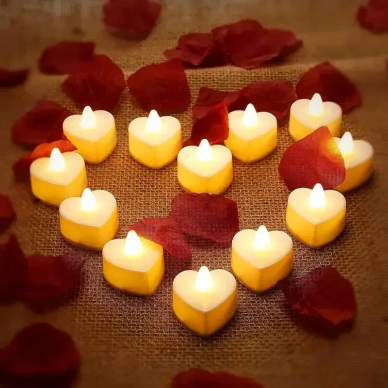 Heart-Shaped Scented Tea Candles