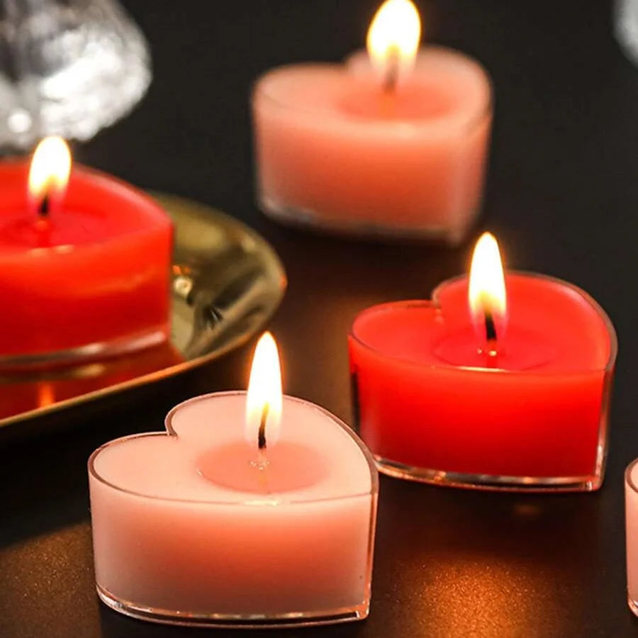 Heart-Shaped Scented Tea Candles