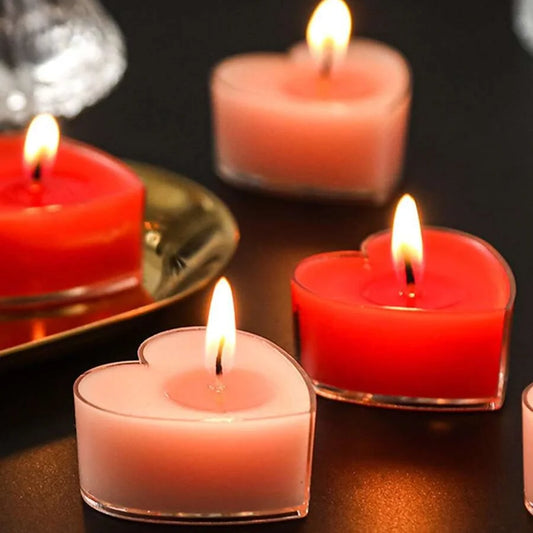 Heart-Shaped Scented Tea Candles