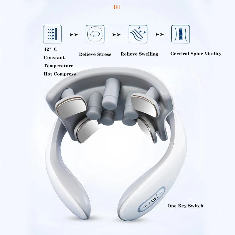 Smart Neck & Shoulder Massager – Heating & Vibration