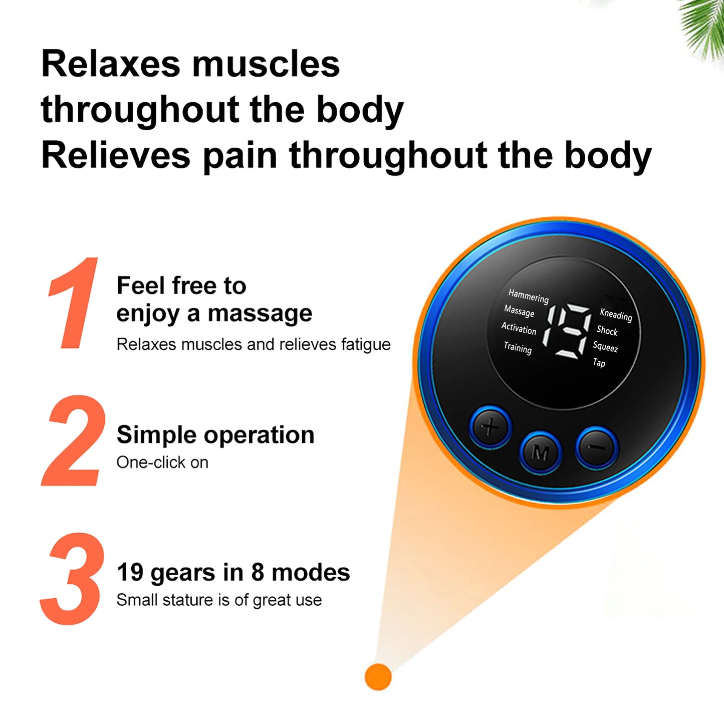 Mini Electric Neck Massager – Muscle Stimulator & Remote Control