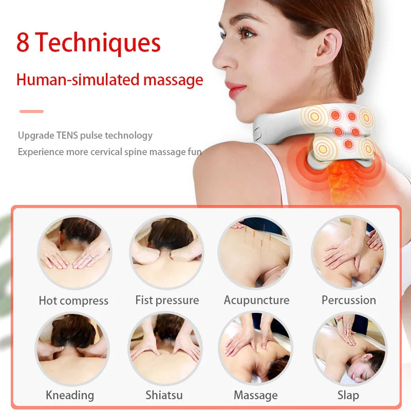 Smart Neck & Shoulder Massager – Heating & Vibration