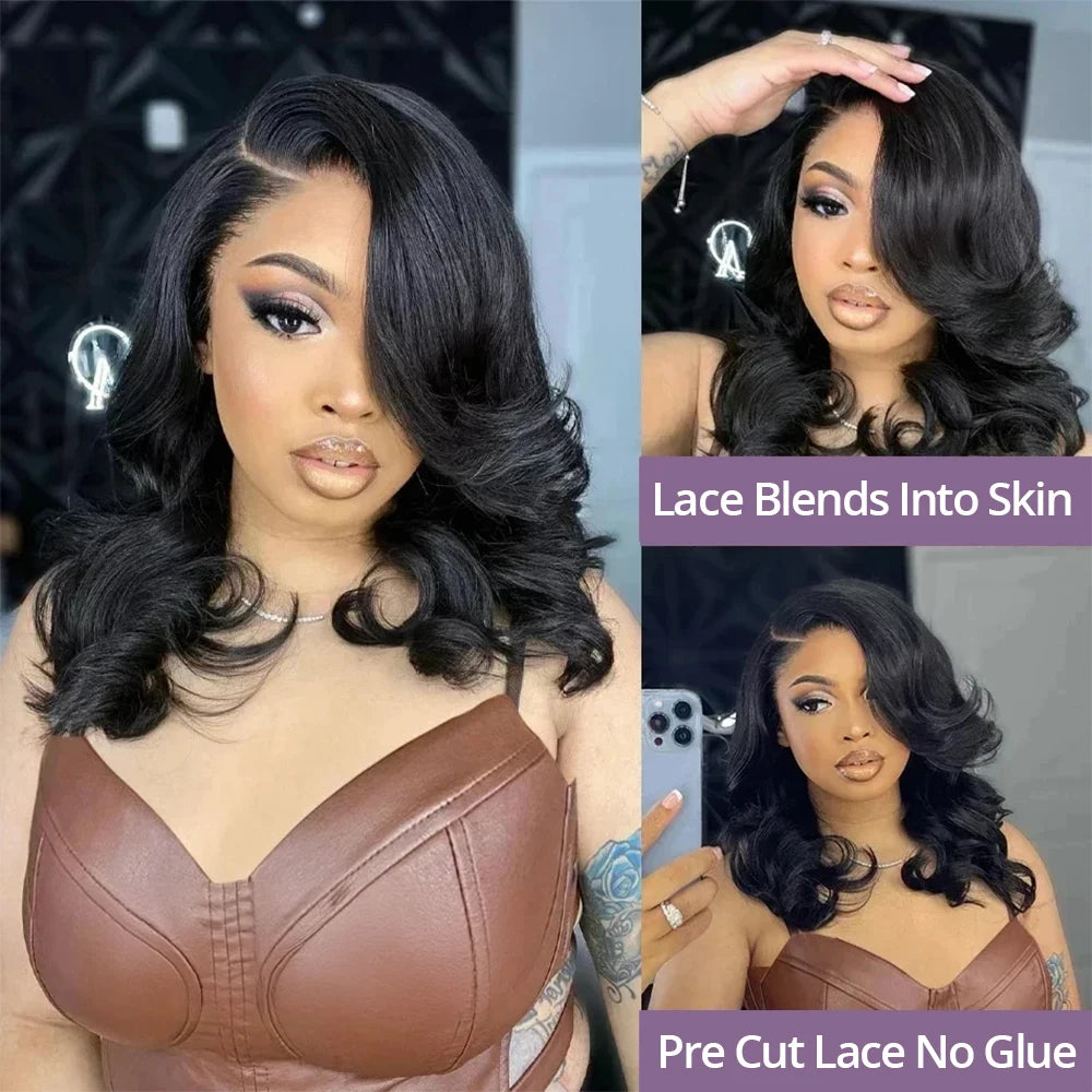 Glueless Body Wave Bob Wig – Pre-Plucked & Ready to Wear