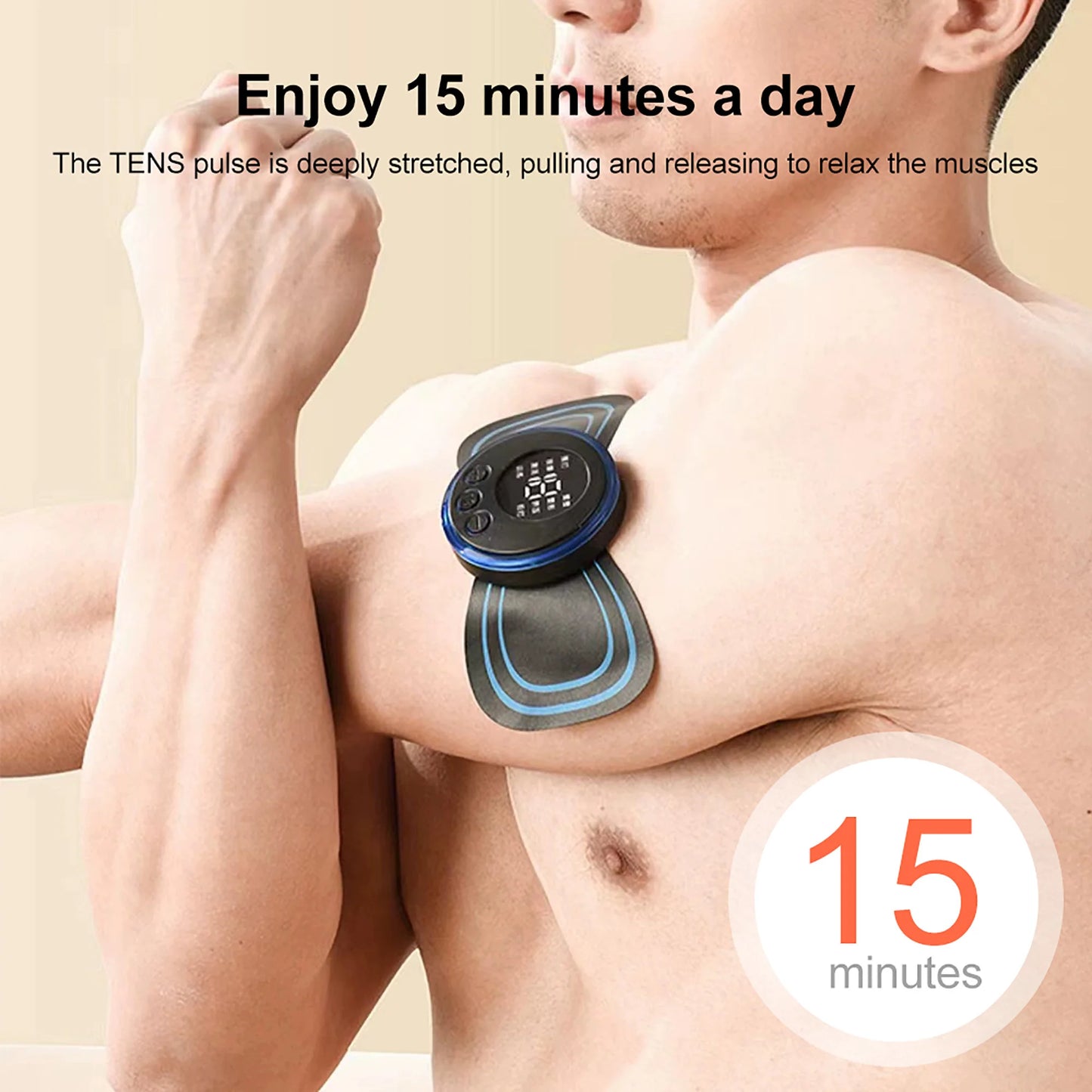 Mini Electric Neck Massager – Muscle Stimulator & Remote Control