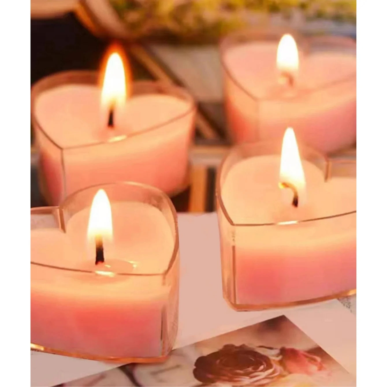 Heart-Shaped Scented Tea Candles