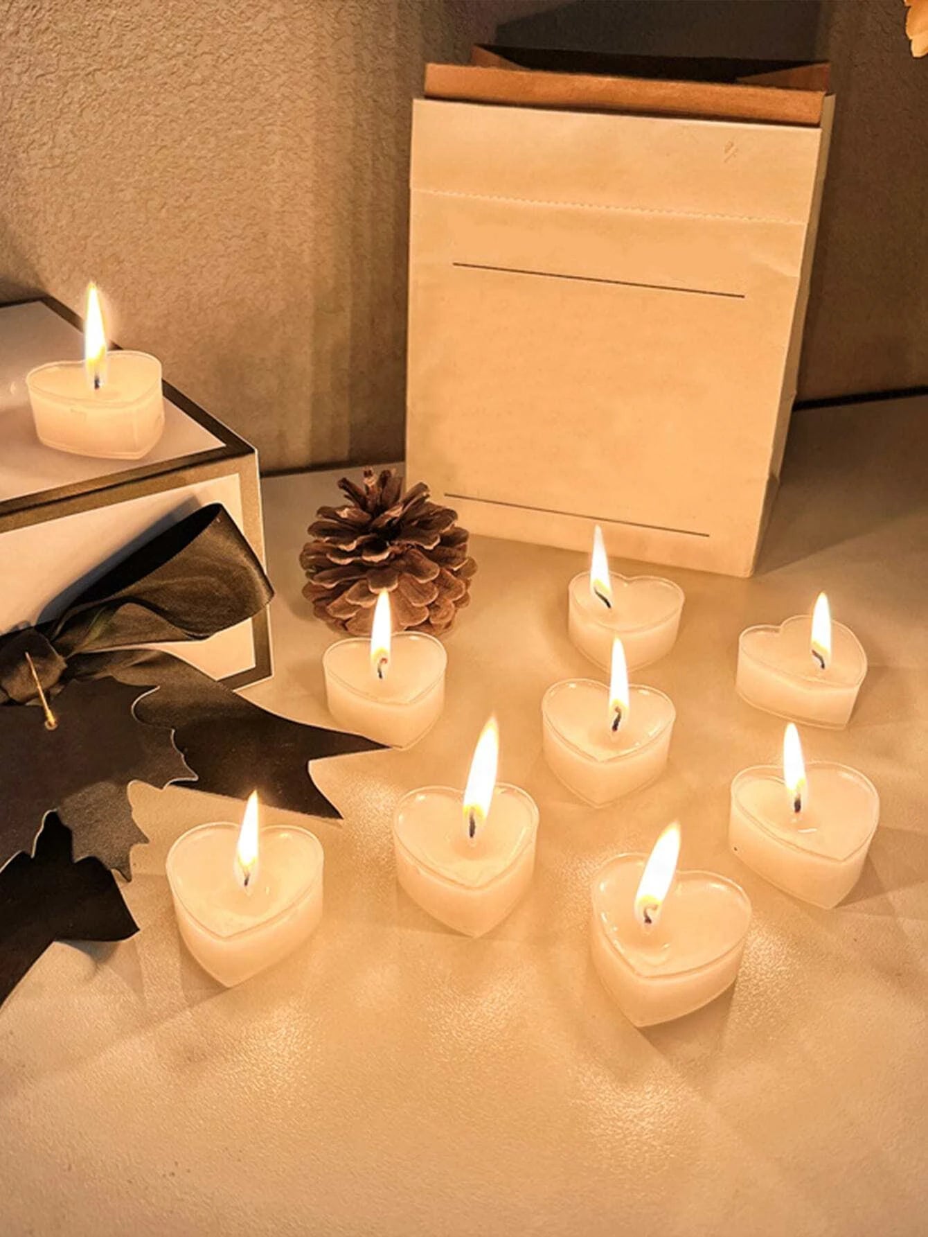 Heart-Shaped Scented Tea Candles