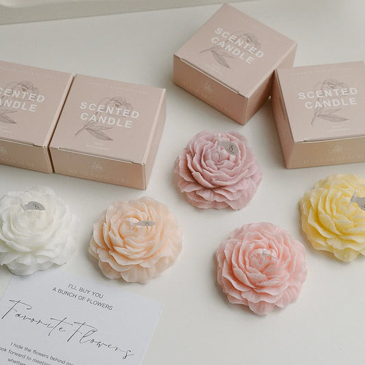 Peony Flower Scented Candle