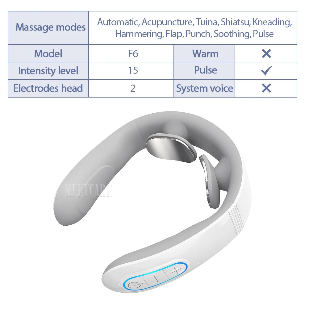 Wireless TENS Neck & Shoulder Massager – Pain Relief & Heating