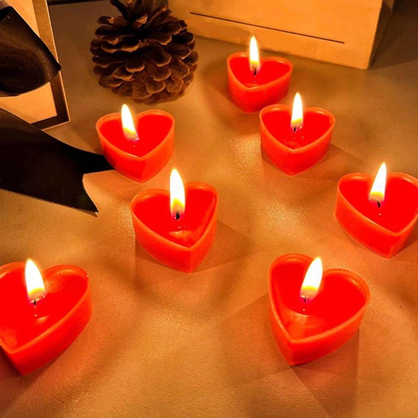 Heart-Shaped Scented Tea Candles