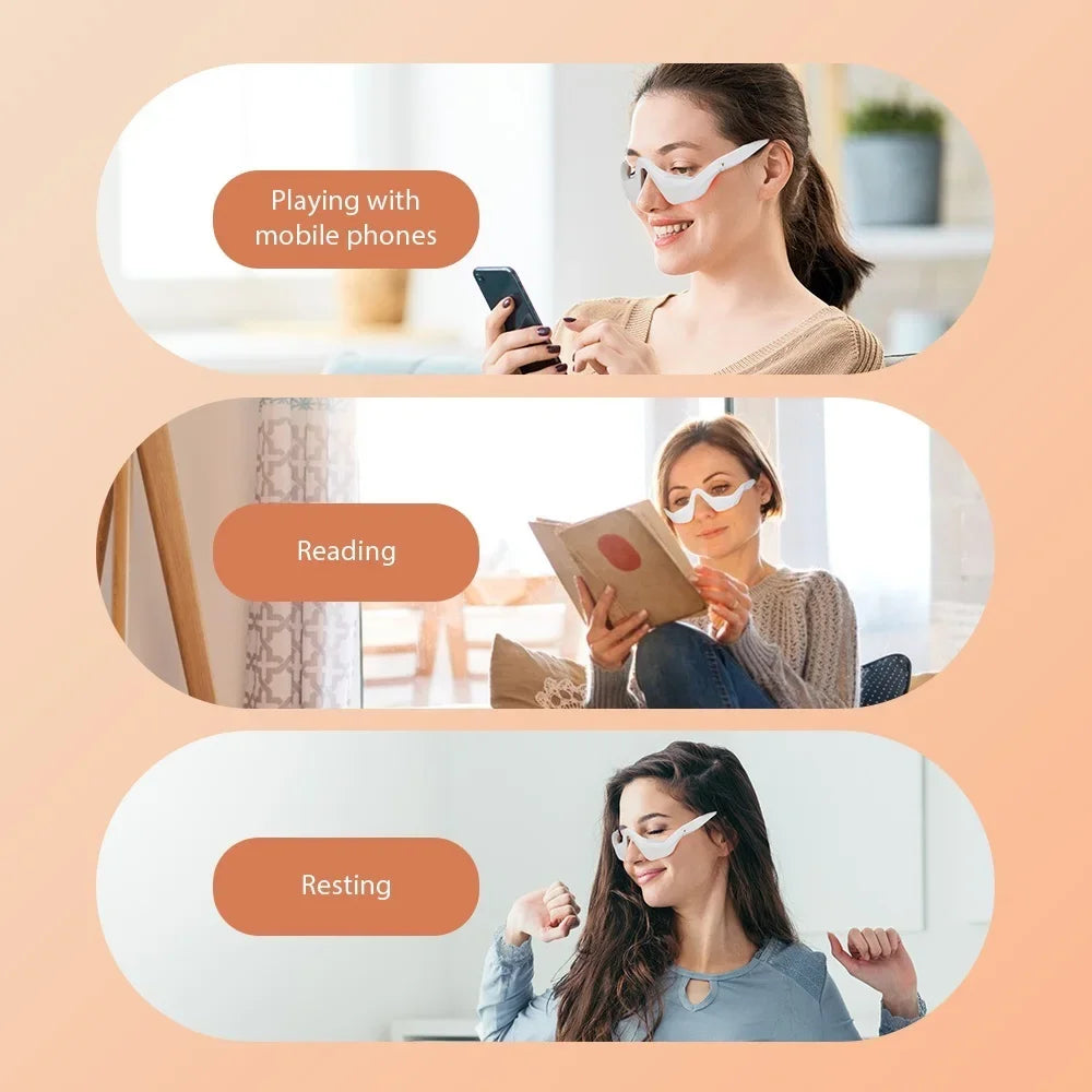 Eye Massager Glasses – Fatigue & Strain Relief