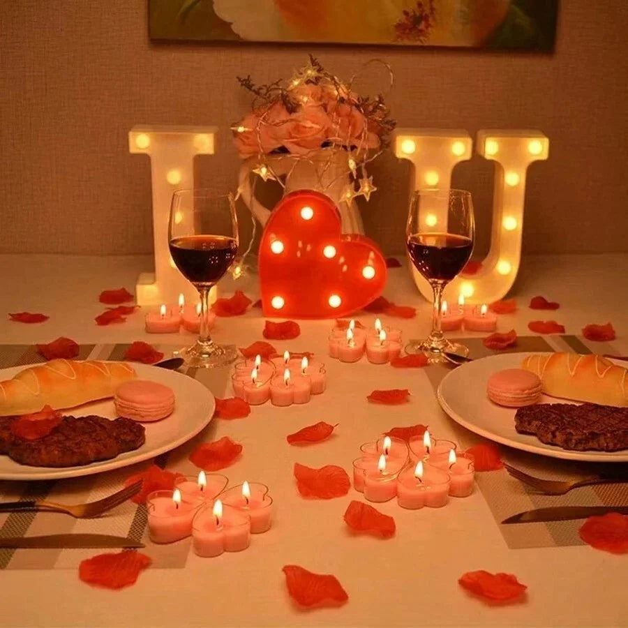 Heart-Shaped Scented Tea Candles