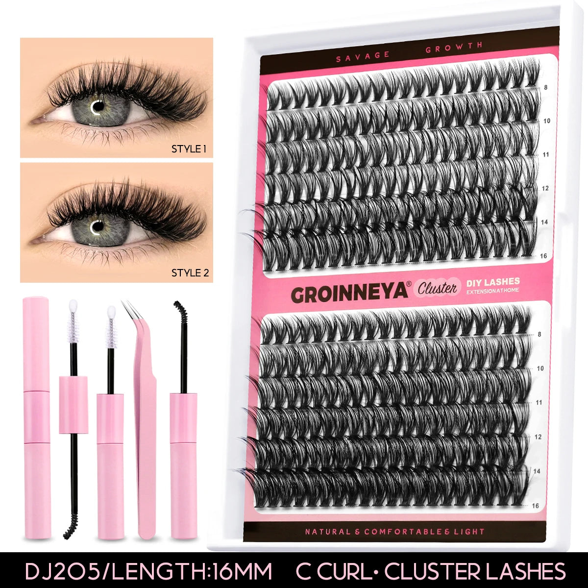 DIY Lash Extension Kit – Lash Clusters with Bond & Remover