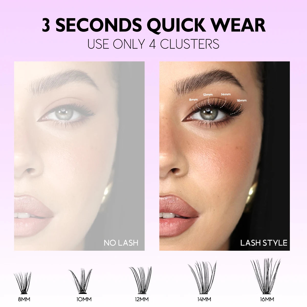 DIY Lash Extension Kit – Lash Clusters with Bond & Remover