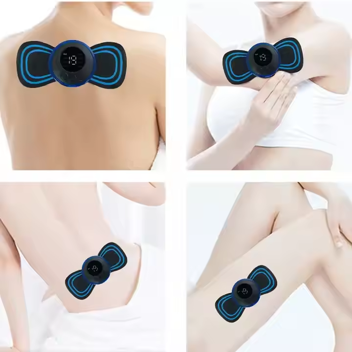 Mini Electric Neck Massager – Muscle Stimulator & Remote Control