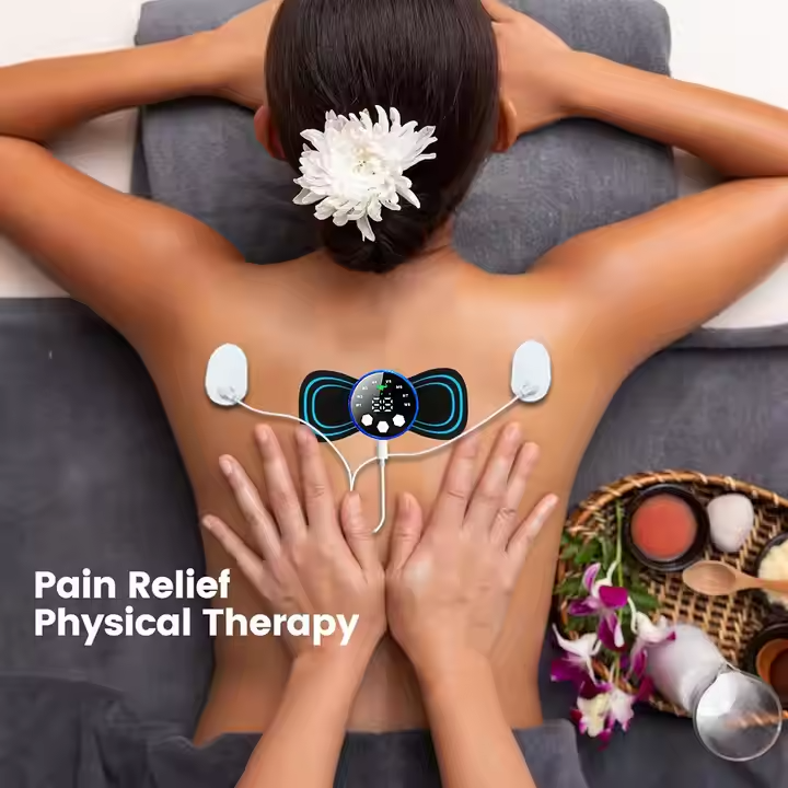 Mini Electric Neck Massager – Muscle Stimulator & Remote Control