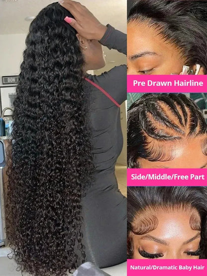 Curly 13x6 HD Lace Front Hair Wigs