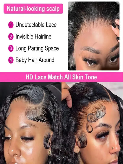 Curly 13x6 HD Lace Front Hair Wigs