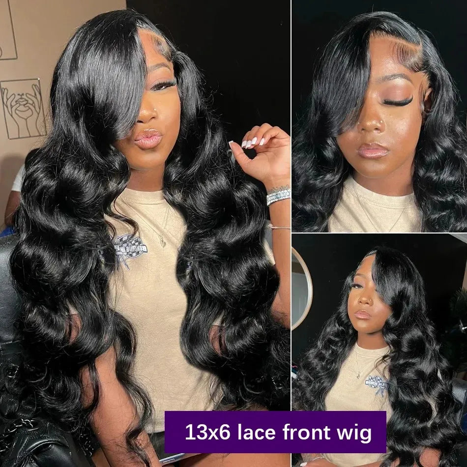13x6 HD Front Transparent Lace Body Wave Wigs