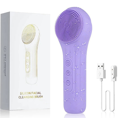Sonic Waterproof Facial Cleansing Brush – Deep Clean & Exfoliation