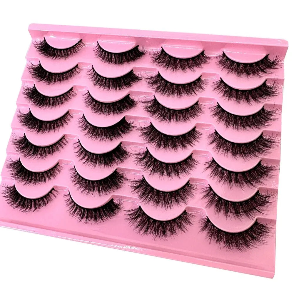 14 Pairs 3D Faux Mink Wispy Eyelashes