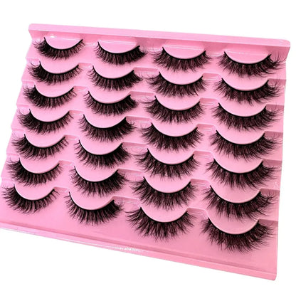 14 Pairs 3D Faux Mink Wispy Eyelashes
