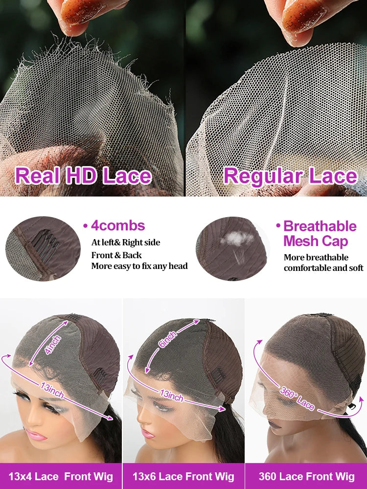 Kinky Straight 13x6 HD Front Lace