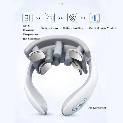 Smart Neck & Shoulder Massager – Heating & Vibration