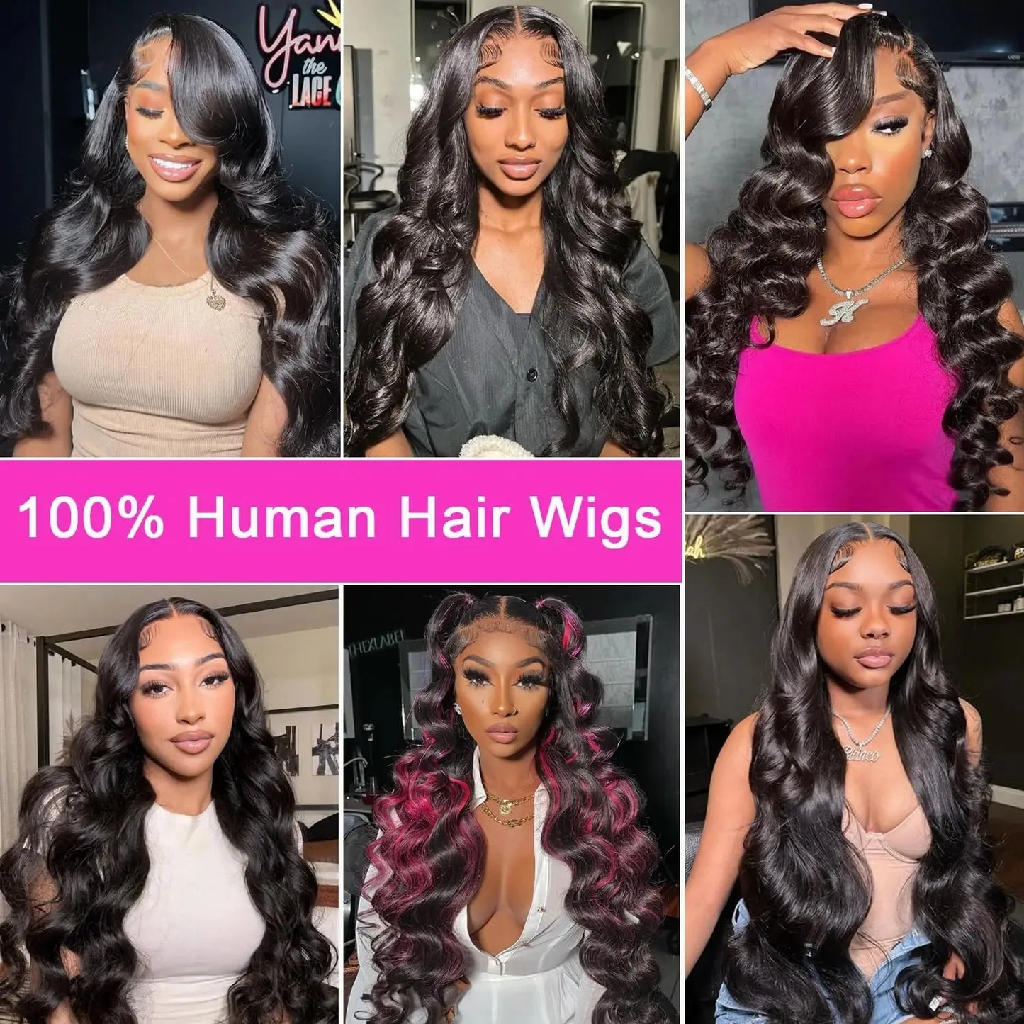 13x6 HD Front Transparent Lace Body Wave Wigs