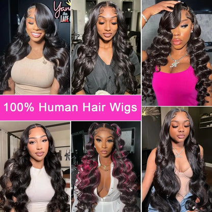 13x6 HD Front Transparent Lace Body Wave Wigs