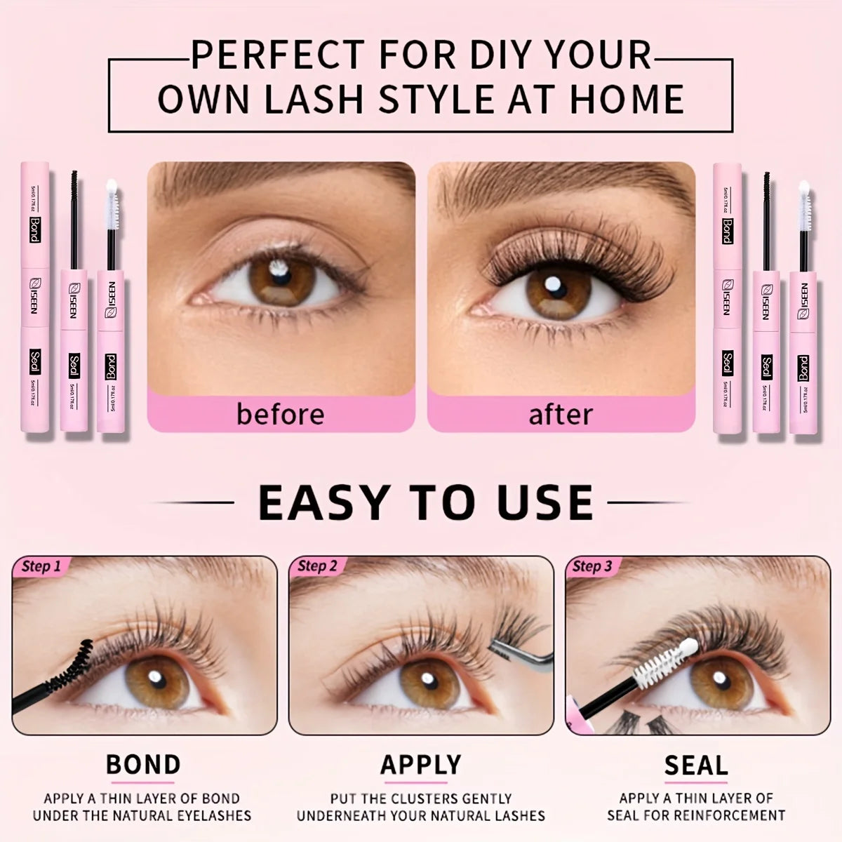 DIY Eyelash Extension Kit – 30D Individual Lashes