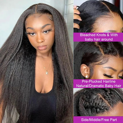 Kinky Straight 13x6 HD Front Lace