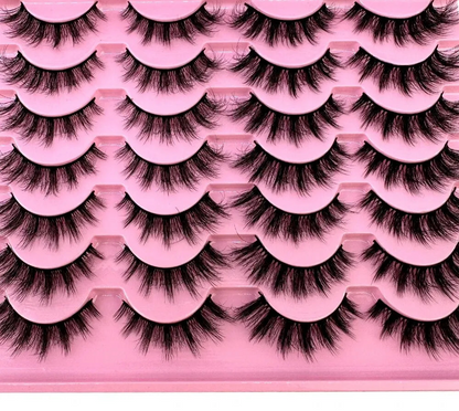 14 Pairs 3D Faux Mink Wispy Eyelashes