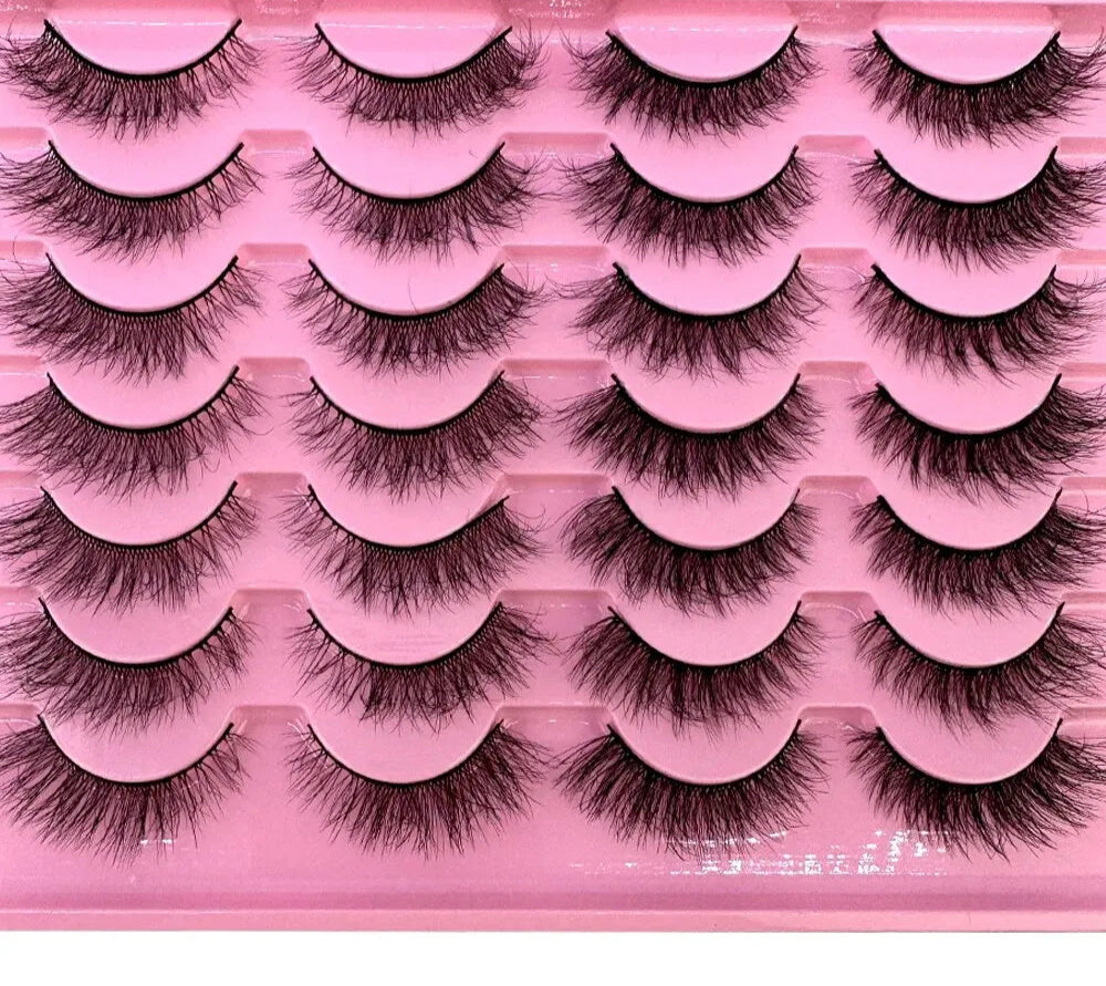 14 Pairs 3D Faux Mink Wispy Eyelashes