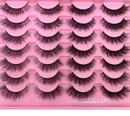 14 Pairs 3D Faux Mink Wispy Eyelashes