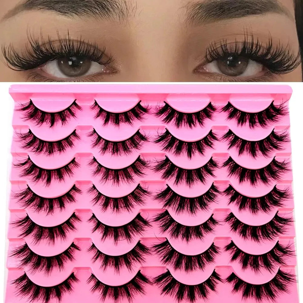 14 Pairs 3D Faux Mink Wispy Eyelashes