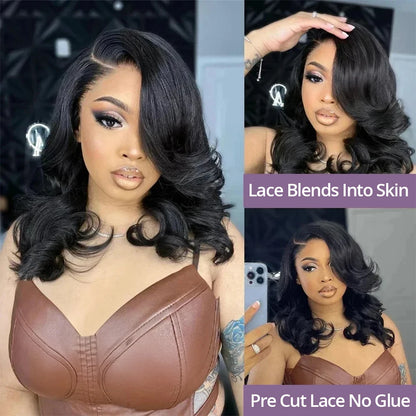 Glueless Body Wave Bob Wig – Pre-Plucked & Ready to Wear