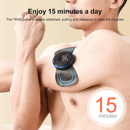 Mini Electric Neck Massager – Muscle Stimulator & Remote Control