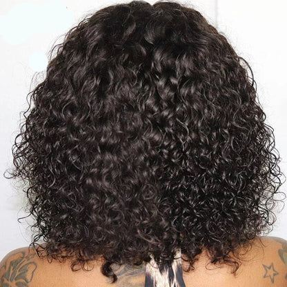 Jerry Curly Short Bob Wig – Glueless, Honey Blonde Highlights
