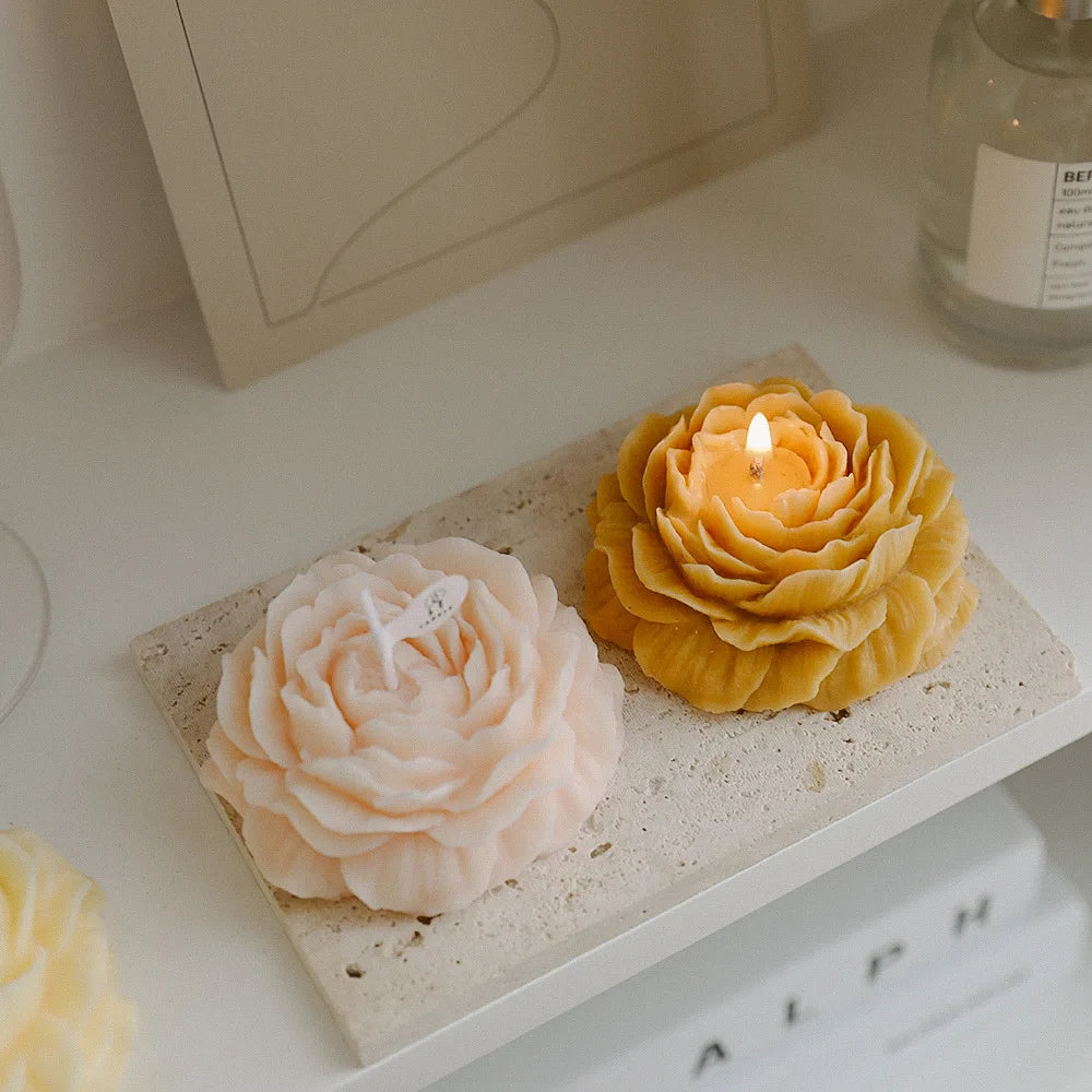 Peony Flower Scented Candle