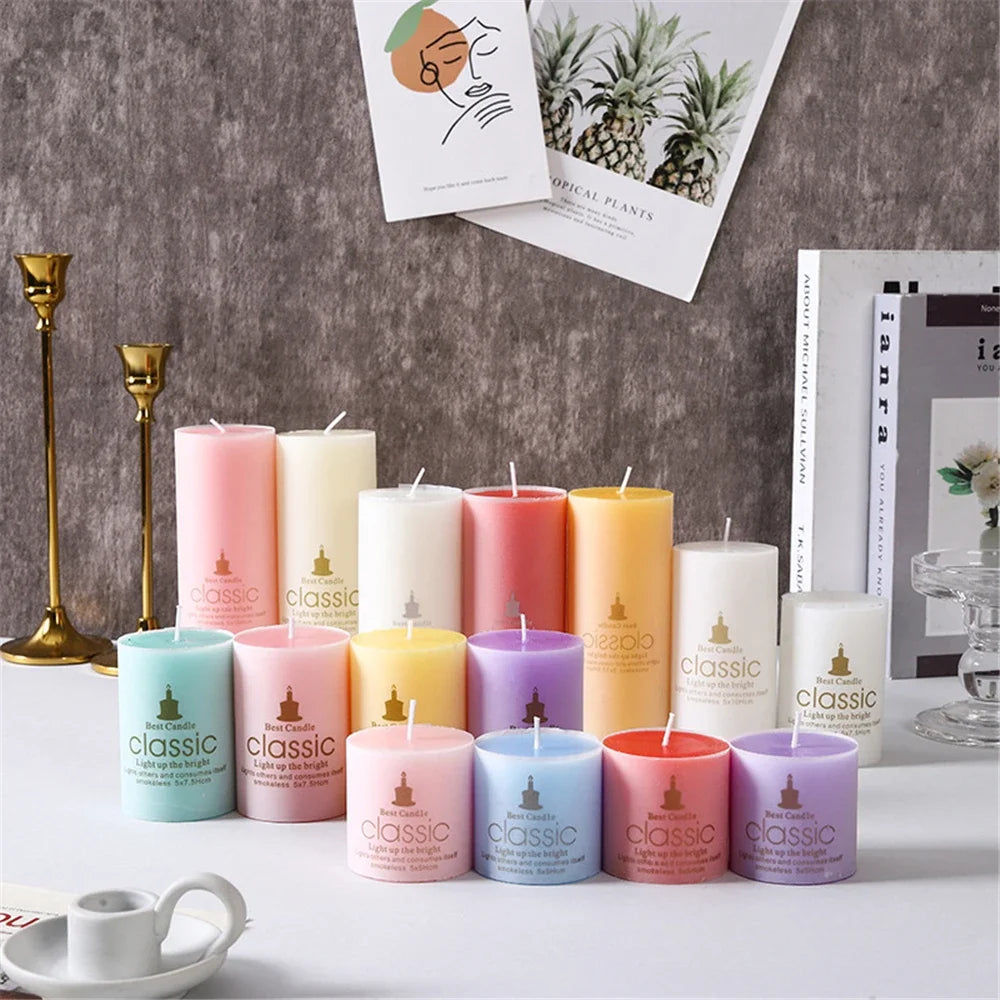 Natural Scented Candle – Classic Cylindrical Aromatherapy