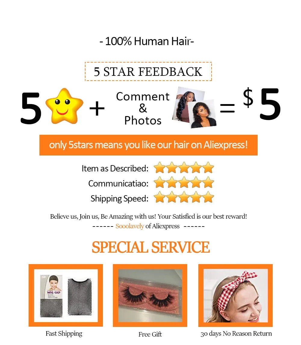 13x6 HD Front Transparent Lace Body Wave Wigs