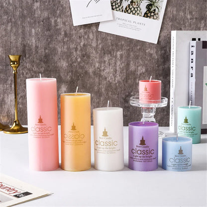 Natural Scented Candle – Classic Cylindrical Aromatherapy
