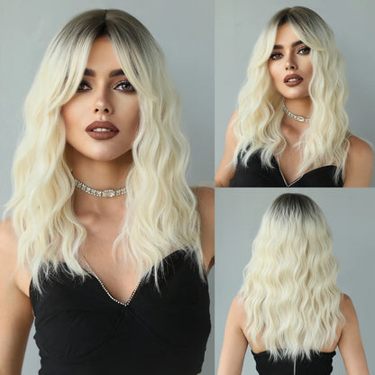 Long Straight Synthetic Wig with Bangs – Heat Resistant