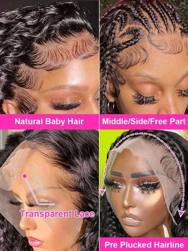 Curly 13x6 HD Lace Front Hair Wigs