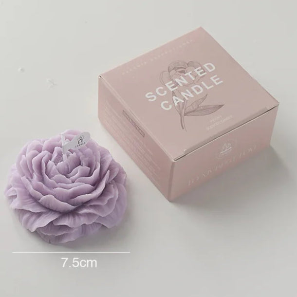 Peony Flower Scented Candle