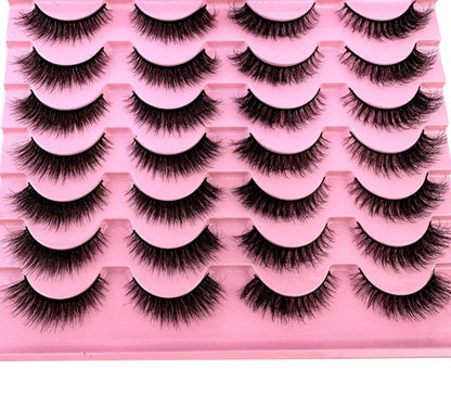 14 Pairs 3D Faux Mink Wispy Eyelashes