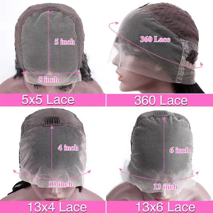 13x6 HD Front Transparent Lace Body Wave Wigs