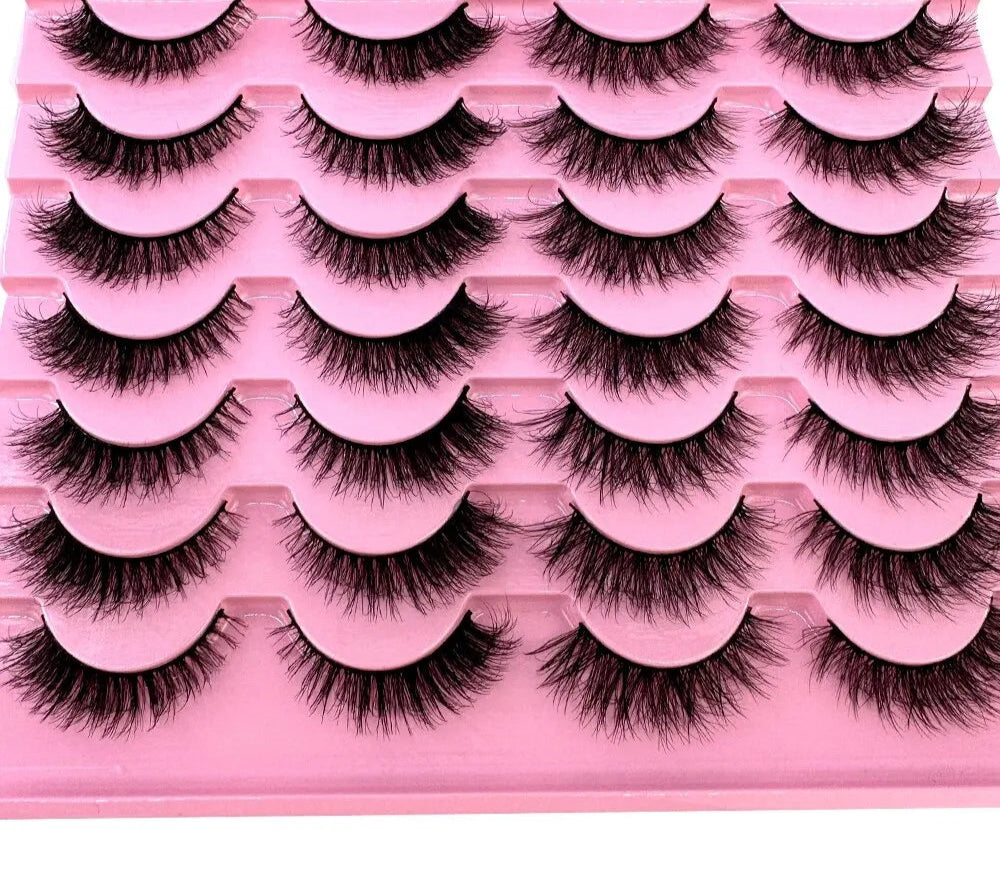 14 Pairs 3D Faux Mink Wispy Eyelashes